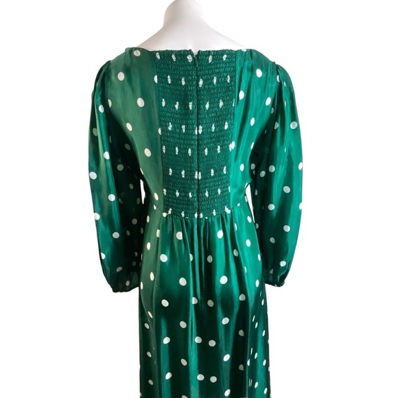 J. Crew Sweetheart Long Sleeve Midi Dress in Polka Dot - Picture 13 of 16